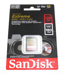 新品 送料無料 SanDisk Extreme 128GB サンディスク エクストリーム SDSDXVA-128G-GNCIN SDカード SDXC 128