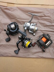 ★　魚釣り用　リール　4個　Daiea　spinmatic－ｘ500T　MINI　Autobail　IAuto700　TITANチヌ1000　Daiwa　Fit　Pro