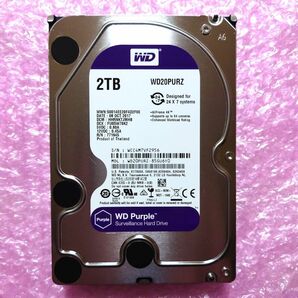 Western Digital WD20PURZ 2TB HDD 使用時間85時間 DIGA 監視カメラ