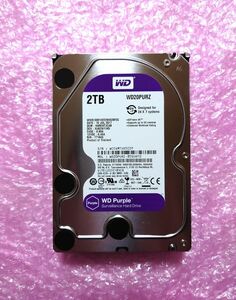 Western Digital WD20PURZ 2TB HDD 使用時間47時間 DIGA 監視カメラ