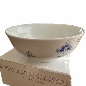 ROYAL COPENHAGEN BLUE PALMETTE BOWL22 2.SORT.