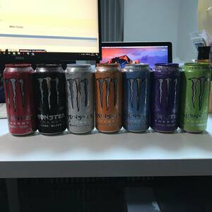  Monstar Ultra 7 kind set energy drink Red Bull - Sunrise violet black pala dice Zero MONSTER ULTRA