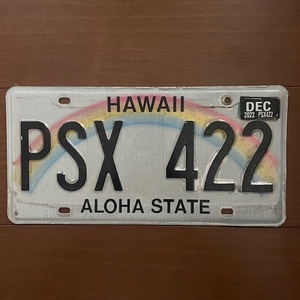 [ rare ] Hawaii number plate license Rainbow after part for plate HAWAII USDM HDM 151