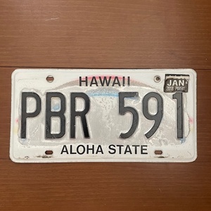 【レア】ハワイ ナンバー プレート ライセンス レインボー 後部用プレート HAWAII USDM HDM 186