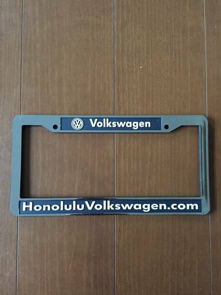 HONOLULU VOLKSWAGEN ハワイ ホノルル フォルクス ワーゲン ナンバーフレーム ライセンスフレーム HILIFE IN4MATION 808ALLDAY USDM HDM 1