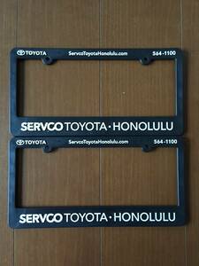 ハワイ SERVCO TOYOTA HONOLULU トヨタ ホノルル ナンバーフレーム ライセンスフレーム IN4MATION 808ALLDAY 808ALLDAY USDM HDM ②