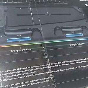 PS5 Slim スタンド PS5 Silm/PS5 縦置き 2台同時充電の画像9