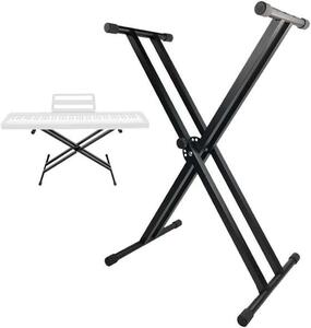 X type keyboard stand 7 -step height adjustment double leg folding electronic piano 