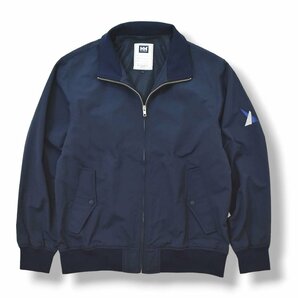 ★美形！ ヘリーハンセン HELLY HANSEN ファーム デッキ ジャケット L ネイビー ナイロン 裏メッシュ アウトドア ウェア メンズ HH11811★の画像1