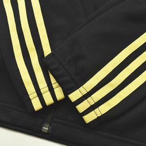 ★美品 アディダス adidas ジャージ セットアップ 上下 XO ブラック x ゴールド ストライプ トラック ジャケット パンツ スポーツ ウェア★の画像8