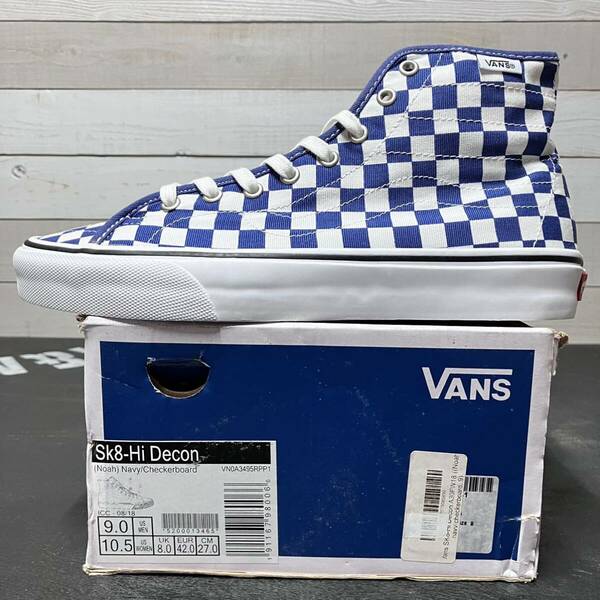 27cm VANS SK8 HI DECON NOAH NYC ヴァンズ バンズ スケート ハイカット デコン ノア ニューヨーク シティー