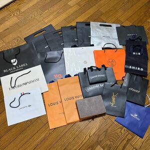 ショッパー　ハイブランド　Y3 HERMES モンクレール　ビトン　クロム　ARMANIなどの手提げ紙袋ブランド紙袋ギフト袋