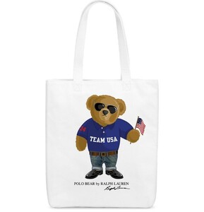 2024 новый продукт!! Polo Ralph Lauren Canvas Tote Bag Polo Bear большая сумка фирменный магазин из подлинный товар . доставка!!