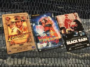 《未使用》テレホンカード Indiana Jones / Back to the Future Part II / Black Rain