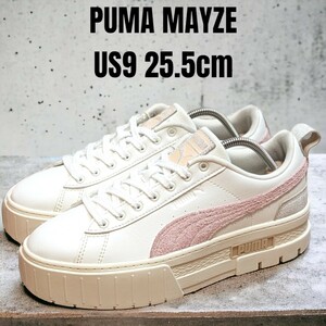 PUMA MAYZE Puma meiz25.5cm толщина низ спортивные туфли белый женский спортивные туфли PUMA спортивные туфли PUMA толщина низ кожа спортивные туфли 