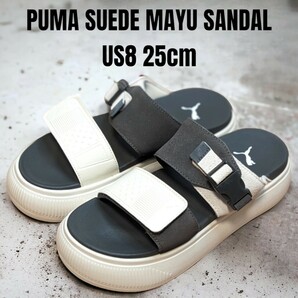 PUMA SUEDE MAYU SANDAL プーマ サンダル 25cm 厚底サンダル　レディースサンダル　PUMAサンダル　PUMA厚底