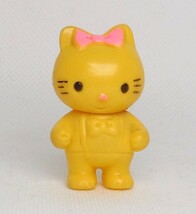 ハローキティ Hello Kitty キティちゃん パチ パチもの ミニ・ミニ ソフビ人形 黄色 yellow 約4,3cm_画像1