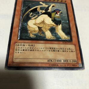 遊戯王カード 048 レリーフ ヒエラコスフィンクス 1枚 素人保管のため、中古商品としてご理解頂いてご入札ください。の画像3