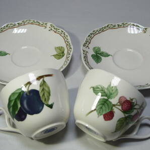 即決！ノリタケ/Noritake ロイヤルオーチャード カップ＆ソーサー ２客セット 超美品！の画像3