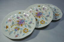 ナルミ/NARUMI 綺麗な花柄 ボーンチャイナ製 小皿(12.5cm) ３枚セット 未使用品！_画像7