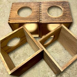 【4箱セット】木製小物入れ アンティーク