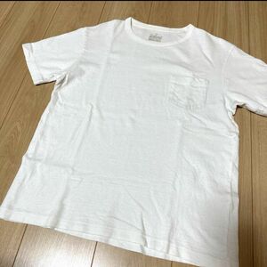 無印良品 半袖 Tシャツ ポケT 白色 ポケットTシャツ