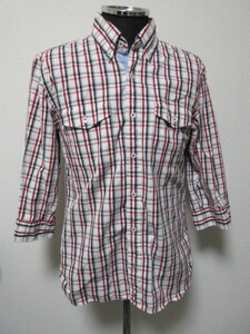 ◆美品◆TOMMY HILFIGER◆トミーヒルフィガー 7分袖 シャツ◆メンズ M◆