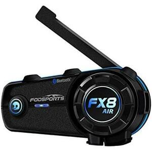 FX8AIR-1 FODSPORTS バイク インカム FX8 AIR インカム 通信自動復帰 20H連続使用 三段階音質調整 FMラジオ付き 他メーカーと接続可能 イン