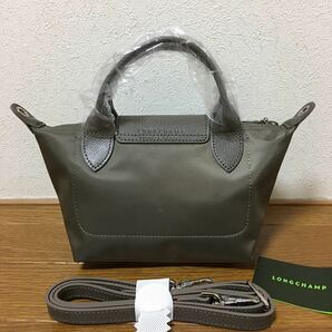 【新品】ロンシャン LONGCHAMP ル プリアージュ ネオ トップハンドルバッグ XS トープ(グレー系)の画像2