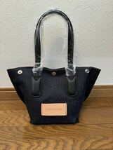 【新品】LONGCHAMP ロンシャン　ESSENTIAL XS ショッピングバッグ　デニム - キャンバス _画像2