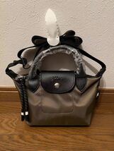 【新品】ロンシャン LONGCHAMP ル プリアージュ エナジートップハンドルバッグ XS カーキ_画像1