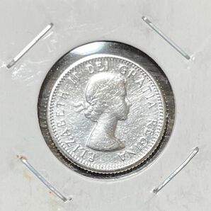 カナダ10セント銀貨 1960年 エリザベス2世