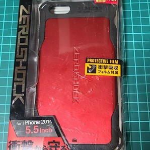 【中古】 ELECOM iPhone6S Plus iPhone6 Plus ZEROSHOCKケース レッド PM-A14LZERORD エレコム 耐衝撃ケース ゼロショック 