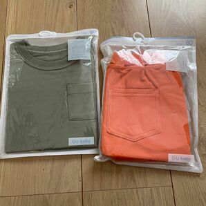 GU サマナルパンツ　クルーネックTシャツ　2点セッsize80 子供服