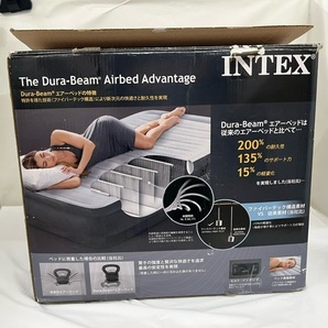 【菊水-9951】INTEX 電動ポンプ内蔵 エアーベッド シングルサイズ DURA-BEAM 家庭用AC100V 屋内用/寝具/家庭用品/(S)の画像6