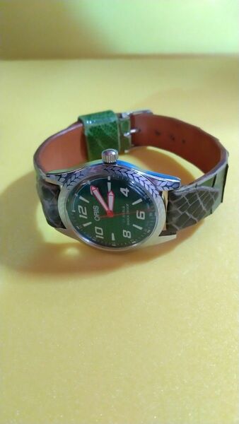 【美品】オーストレッグ本革ベルト オリス ビンテージ 手巻き 腕時計