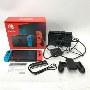 【美品】任天堂 Nintendo Switch HAD-S-KABAH ニンテンドースイッチ ネオンブルー・ネオンレッド 本体 HAC-001 動作確認済 ゲーム機 DI0