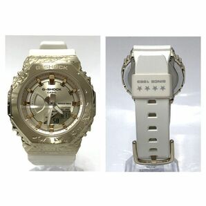 【動作品】CASIO G-SHOCK カシオ ジーショック GM-S2140GEM-9AJR レディース 腕時計 40周年 限定品 ホワイト ゴールド DC0の画像3