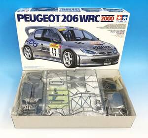 未組立 TAMIYA 1/24 PEUGEOT 206 WRC 2000年仕様 ディスプレイモデル スポーツカー レーシングカー 自動車 プジョー タミヤ ミニカー