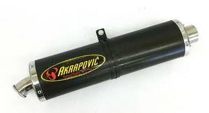 アクラポビッチ サイレンサー 60.5 汎用 カーボン マフラー バイク オートバイ 用品 パーツ AKRAPOVIC