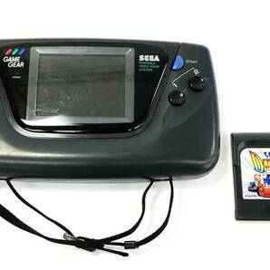 2点セット SEGA ゲームギア HGG-3210 本体/ゲームソフト ゲームカートリッジ ソニックドリフト ゲーム機 セガ GAME GEARの画像1