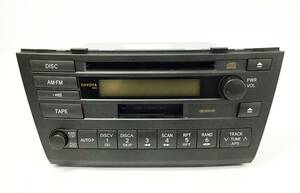 トヨタ 純正 カーオーディオ 86120-2A431 CQ-JS2100AK プレーヤー デッキ CD カセットテープ ラジオ マークⅡ 自動車 TOYOTA