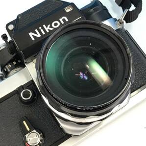 Nikon F2 フォトミック 一眼レフ フィルム カメラ ボディ シルバー/レンズ nikkor 28mm f3.5/レンズフード HS-8 昭和 レトロ ニコン の画像5
