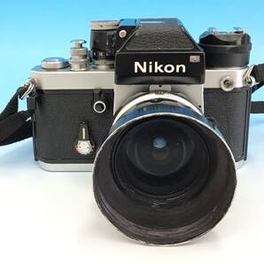 Nikon F2 フォトミック 一眼レフ フィルム カメラ ボディ シルバー/レンズ nikkor 28mm f3.5/レンズフード HS-8 昭和 レトロ ニコン の画像1