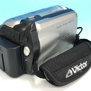 通電OK Victor デジタルビデオカメラ EVERIO GZ-MG77-B ハードディスク ムービー HDD 光学機器 エブリオ ビクターの画像3