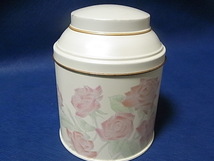 MELROSE'S 紅茶　空き缶　缶ケース　メルローズ　レトロ 1996年　バラ　ローズ　送料￥300_画像2