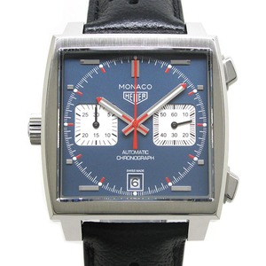 TAG HEUER タグホイヤー モナコ キャリーバー11 CAW211P.FC6356 ブルー 自動巻き MONACO 美品