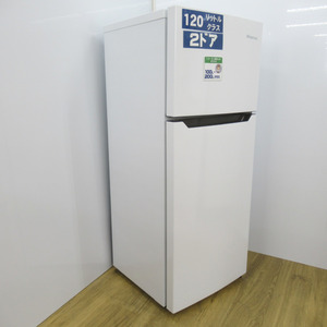Hisence ハイセンス 冷蔵庫 直冷式 120L 2ドア HR-B12C ホワイト 2020年製 一人暮らし 洗浄・除菌済み