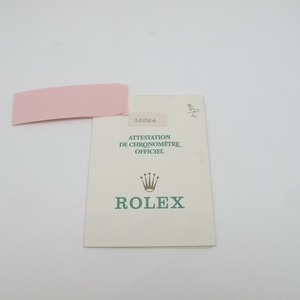 ROLEX ロレックス 腕時計 デイトジャスト サンダーバード 16264 純正 ギャランティ 国際保証書 W番 正規品 廃番品 時計 付属品 冊子
