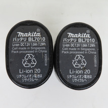 makita マキタ 7.2V 1.0Ah 充電式ペンインパクトドライバ 白 バッテリ2個付 充電器欠品 TD021D 中古_画像9